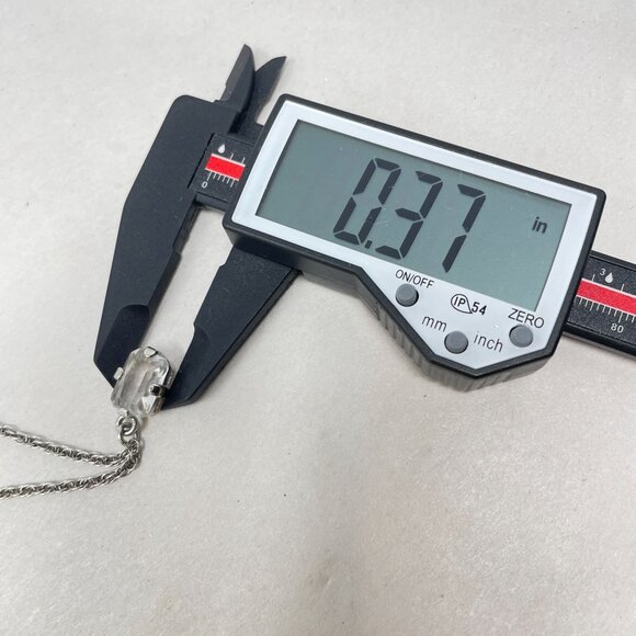 Ann Taylor Crystal Drop Necklace Silver-Tone Long‎ Classic Elegant Dressy - Picture 10 of 11